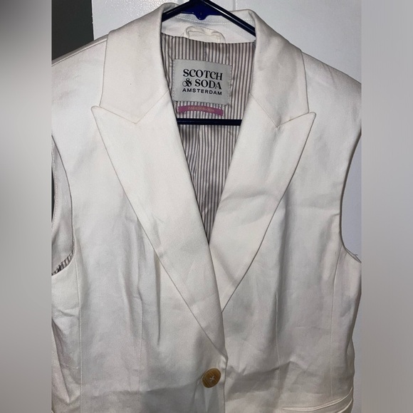 New! Scotch and Soda Single-Breasted Long Gilet Vest 🤍 - Picture 12 of 16